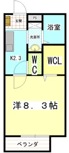 ラ・テルラ【2階】の間取り