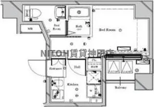 東京都墨田区吾妻橋2【マンション】の間取り