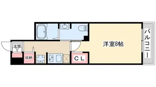 ピーエンシンビル【6階】の間取り