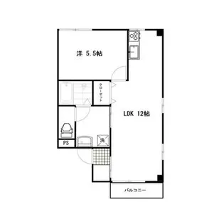 メゾンサンクプレ【1階】の間取り