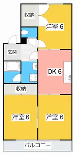 ハイツ・リー【1階】の間取り