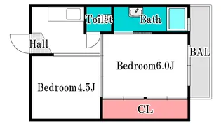 岡山県玉野市八浜町大崎【マンション】の間取り