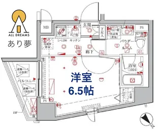 クレイシア横浜NORTH【5階】の間取り