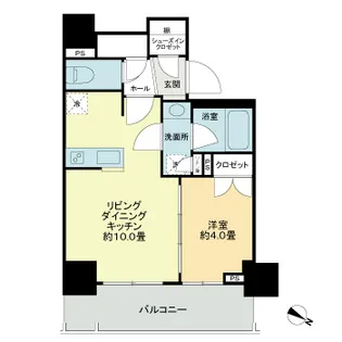 ライオンズ千代田岩本町ミレスーKDA【10階】の間取り