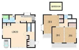 東京都世田谷区千歳台2【一戸建】の間取り