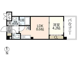 PLACIDO宇品【12階】の間取り