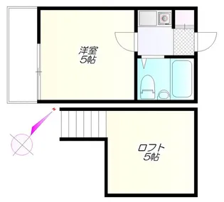 第8小野ハイム【1階】の間取り