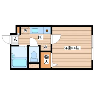 パレ北仙台【1階】の間取り