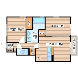 ヴォーン桜【1階】の間取り