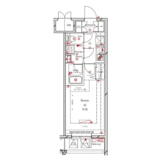 東京都足立区千住宮元町【マンション】の間取り