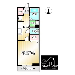 アイ・スマイル南島田【2階】の間取り