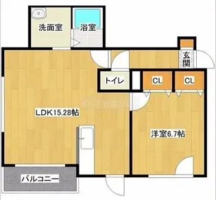 ヴィーナスヴィレッジVI【2階】の間取り