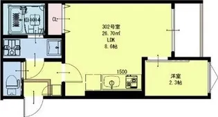 R-SMART 福田町駅【1階】の間取り