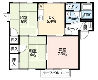 ハウスクロシングA【1階】の間取り