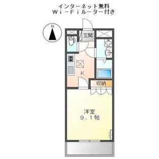 コーラル ガーデン【1階】の間取り