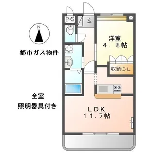 アイシティ古金【2階】の間取り