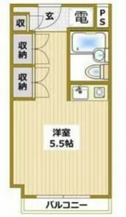 アミティ衣笠【1階】の間取り
