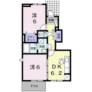 ピュアライヴVII B【1階】の間取り