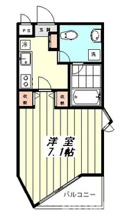 東京都新宿区西早稲田1【マンション】の間取り