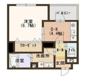 Casa大濠西【5階】の間取り