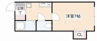 スカイメゾン総持寺【2階】の間取り