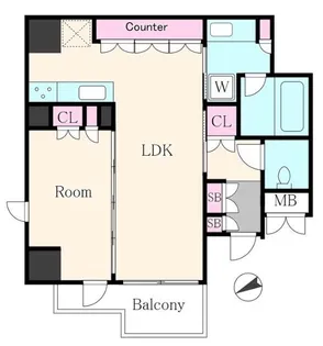 ジオ四谷三栄町【3階】の間取り