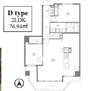 プロスペクト清澄庭園【7階】の間取り