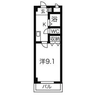 レーベンスI【3階】の間取り