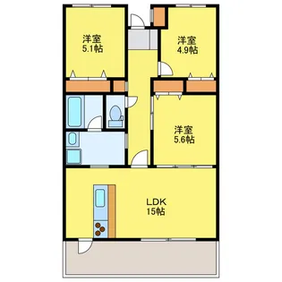 エスポワール【4階】の間取り