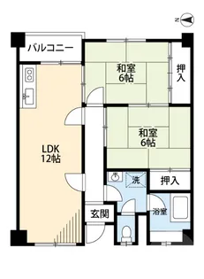 第3清涼マンション【2階】の間取り