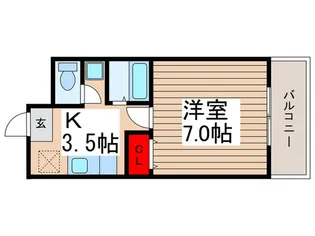 サンテラス川口【2階】の間取り