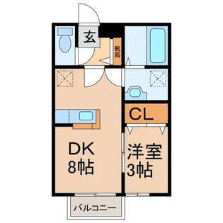 ブルーバウム【1階】の間取り