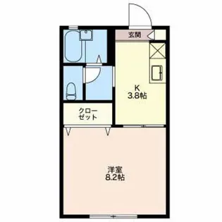 ロイヤルスクエア F【1階】の間取り