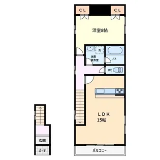 REMIX旭ヶ丘【2階】の間取り