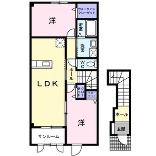 グレープタウンC【2階】の間取り
