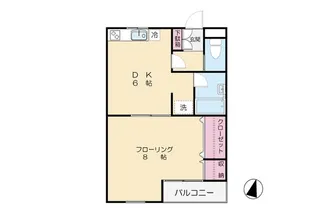 シャトーナカムラ【1階】の間取り