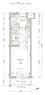 エストゥルース亀戸【2階】の間取り