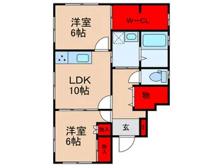 アナハイム【1階】の間取り