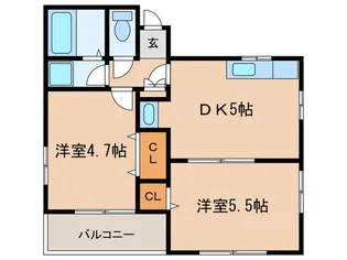 カネヒコハイム【4階】の間取り