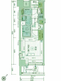 エステムプラザ品川西小山【2階】の間取り