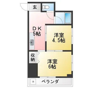 パームスプリング【1階】の間取り