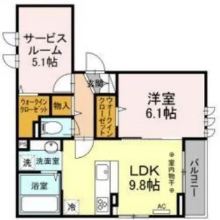 エスポワール三鷹【2階】の間取り