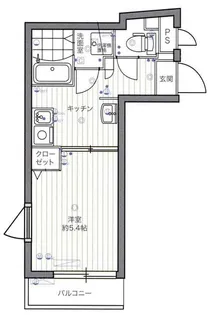 ヴィラフォレスト上野毛【4階】の間取り
