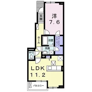 プリムローズ ガーデン【1階】の間取り