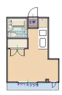 ソレイユ航映【2階】の間取り