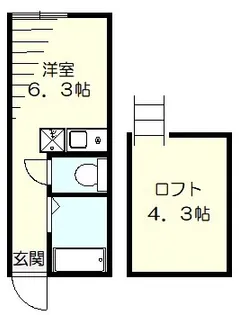 ユナイト元住吉モンゴメリーの杜【1階】の間取り
