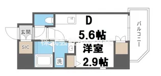 セレニテ日本橋エクラ【6階】の間取り