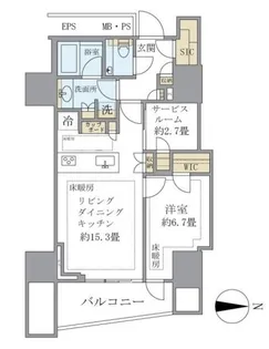 三田ガーデンヒルズ サウスヒル【3階】の間取り