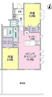 桜コート上用賀【1階】の間取り