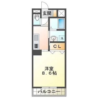 コーポバロン上浜【2階】の間取り